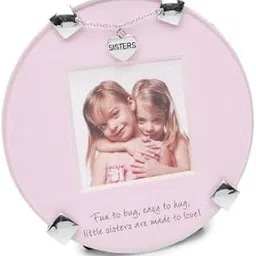 Mud Pie Baby Quotables Clip Frame with Charm, Little Sisters with Heart-picture-17