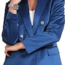 talethread Women's Cotton Velvet Blazer-picture-10