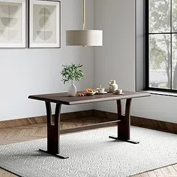 GODREJ INTERIO Atlanta Plus 6-Seater Solid Rubberwood Rectangular Dining Table (1-Year Warranty, Dark Brown)-picture-23