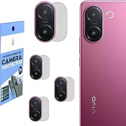 ( Pack of 4 Camera Guard Camera Lens Protector Compatible For VIVO V60e 5G || Unbreakable Polycarbonate Material with Easy Installation Kit-image-12