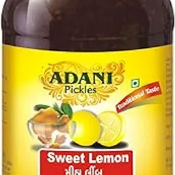 Adani Spices Sweet Lemon | Sweet Lime | Meetha Limbu Pickle -450gm Glass Bottle -Authentic Gujarati Taste-picture-28