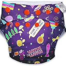 SuperBottoms Swimming Diapers for Babies & Toddlers - Reusable & Adjustable Swim Diapers - Washable Cloth Diapers - Skin Friendly Fabric - Easy to Clean - Fits 3M - 3Y image 1