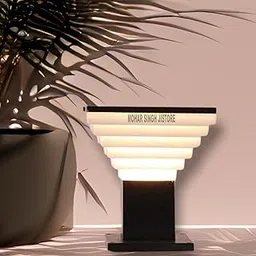 R.M MS Model Stare-1 (2) Main Gate Light Pillar Waterproof in Home $ Kitchen with Black Metal PVC Outdoor, Garden, Fancy Modern Design (Bulb NOT Included)-picture-61