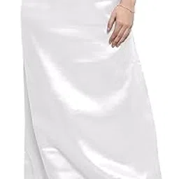 s.k. textiles Women's Satin Petticoat (SKT19_White_Medium) (41-45 inches waist)-picture-20