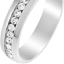 memoir Brass Silver plated Spinner Fashion Jewellery finger ring challa for Men Women (ORRX2871)-picture-13