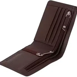 Genuine Leather Men's Wallet, Brown, Bifold with Multiple Card Slots, Coin Pocket, Currency Compartment-picture-30