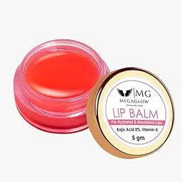 MG MEGAGLOW Strawberry lip Balm (5g) - SPF 30 Tinted Lip Balm with Vitamin C & E | Kojic Acid for Moisturization & Lip Pigmentation | Soft, Naturally Pink Lips | Lip Balm for Dry & Dark Lips-image-60