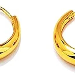 meenaz Salman Khan Piercing Men Jewellery Golden Studs Combo Stylish Hoop Clip on Earings Gold Ear rings Earrings For Men Boys Gents Girls Boyfriend Girlfriend - BALI-M9151 (2 PCS)-picture-22