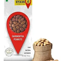 KisaanSay Raw Saurashtra Peanuts - 1Kg (500gm x 2) | Jumbo-Size Unpolished Raw Groundnuts | Higher Oil Content | Premium Mungfali | Authentically Sourced | Gluten Free | Moongfali Dana-picture-17