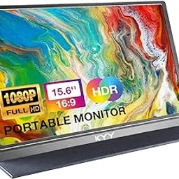 Portable Monitor - KYY 15.6Inch 1080P FHD IPS Computer Display USB-C HDMI Gaming Monitor, 85% NTSC, w/Dual Speakers, Advanced Smart Cover & Screen Protector, Second Screen for Laptop PC PS4 Xbox Phone-picture-39
