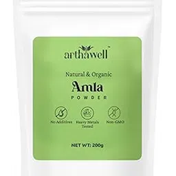 Arthawell Amla Powder | Rich in Vitamin C & Antioxidants | Supports Hair Growth, Immunity & Digestive Health – 200g-image-0