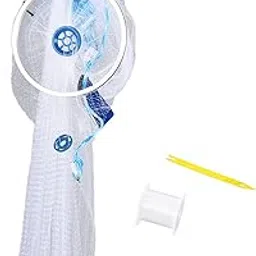 Fishing Cast Net, Manual Bait Net Fishing Tools Cast Net American Style Aluminum Lightweight High Efficient for River for Pool for Sea-picture-16