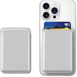 MIDOS Magnetic Card Wallet Holder Designed for MagSafe Compatible with iphone16, iPhone 15, iPhone 14, iPhone 13, iPhone 12 Series Models (Silver)-image-59