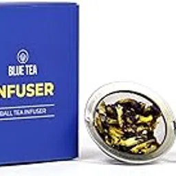 BLUE TEA - Ball Tea Infuser | Premium Strainer for Loose Leaf Tea, Herbals, Spices with Chain Hook | Premium Tea Filter, Steeper, Fine- Diffuser | Featured in Shark Tank | Reusable-image-15