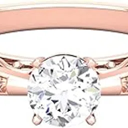 avsar jewellery 14k (585) Rose Gold Ring for Women-picture-51