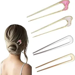 aston andia 4 Pcs Exquisite Hair Pin,Hair Stick For Bun Hairpin U Shaped Fashionable Women's Hair Accessories Selection Hair Clips Suitable For Women Girls-picture-23