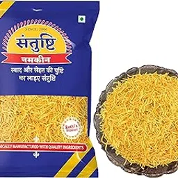 SANTUSHTI NAMKEEN | Nylon Sev/Fiki Sev | 400 gms, only salt, non spicy | Perfect for Chaat, Garnish-picture-20