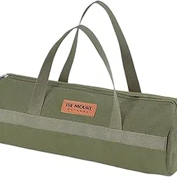 Merishopp Tent Stakes Storage Bag Camping Tent Peg Bag for Backpacking Outdoor Camping Green-picture-19