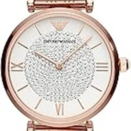 Emporio Armani Stainless Steel Analog White Dial Women Watch-Ar11244, Gold Band-picture-26