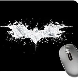 Darkbuck Mouse Pad for Gaming PC Laptop Desktop Mousepad Rubber Base with Anti Skid Smooth Surface (22 cm x 18 cm) Superhero (Batman Logo)-image-69