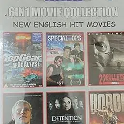 6 in 1 English Movie Collection (top Gear Apocalypse, Special ops, 22 Bullets, Brotherhood, Detention, Horde) DVD-picture-67