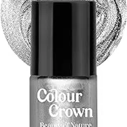 Colour Crown Mini Nail Polish Metallic Silver|Chip Resistant|Quick Dry|Long Lasting|Smooth Application|Toxin Free-6ml (36)-picture-55