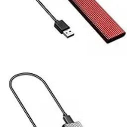 UJEAVETTE 2X USB 3.0 to NGFF M.2 B Key SSD External Enclosure Case Cover Adapter.-image-30