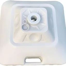 TRENDIVIBE Patio Umbrella Base Windproof Parts Water/Sand Filled for Outside Deck Beach White 30L-picture-30