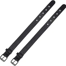 fingerinspire 2 Pcs Traditional Kilt Extender Straps Leather Cuff Belt Buckles 1x16 inch Black PU Leather Adjustable Belt with Metal Square Women's Buckle for Coat Jacket Dress Bags DIY Craft-picture-16