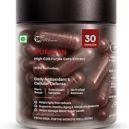 Puricyn by Purple Life Sciences | Antioxidant Supplement | Protects Against Oxidative Damage, Supports Glucose and Insulin, Boosts Energy and Immunity | 30 Capsules-picture-45