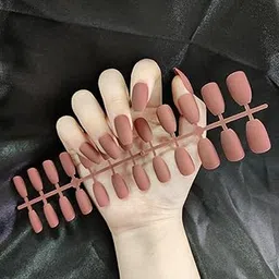 STYLEHEAVEN 24Pcs DIY Charmful Art Natural Matte Nails Tips Press On Patch for Nail Art Deep Fleshy Skin|Health & Beauty|Nail Care, Manicure & Pedicure|Manicure/Pedicure Tools & Kits-picture-37