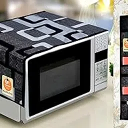 KANUSHI Industries® Wall Hanging Magazine/Organiser, Letter Holder, Pocket Organiser +1Pc Microwave/Oven Top Cover with 4 Utility Pockets (MGZ+Micro-Black-Box)-picture-25