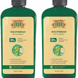 Apollo Noni Mouth Wash Liquid 24 Hour Protection against That Cause Bad Breath, Plaque & Gum Problem with Natural Essential Oils | 24/7 Fresh Breath | 0% Alcohol, SLS & Paraben | 250ml - Pack of 2-image-25
