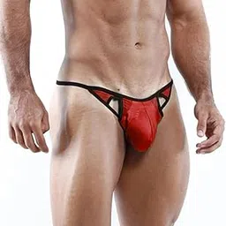 pinkzaar Sexy Men Briefs G-String Briefs Innerwear Boys Sexy Briefs for Honeymoon Regular Fit Solid Antibacterial Briefs with No Marks Waistband (in, Alpha, L, Red)-picture-12