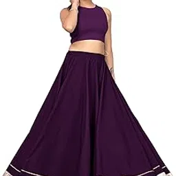 Navabaa Designers women's softy american crepe 10meters flared lehenga, 40inch height, all season traditional long flared lehnga, indian ethnic wear lehnga, indian skirt without blouse-picture-56