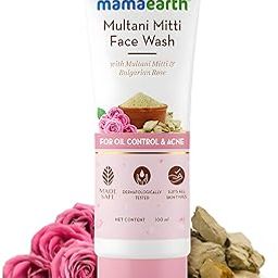 Mamaearth Multani Mitti Face Wash with Multani Mitti & Bulgarian Rose For Oil Control & Acne | Suits All Skin Types | Hydrating & Gentle | Paraben-Free | No Silicones | Sulphate-Free | For Men & Women | 100 ml-picture-1