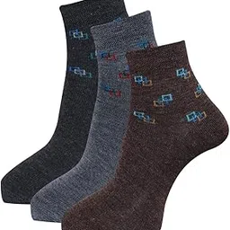 dollar Men Woollen socks Pack of 3 Assorted Ankle Length Socks-picture-13