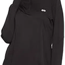 clovia Women's Polyester Comfort-Fit Active Zipper Relaxed Fit T-Shirt With Thumbhole-picture-17