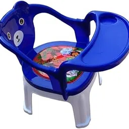 The Tickle Toe Plastic Baby Chair for Kids with Cushion Seat & High Backrest | Study, Activity, Feeding Chair | for Toddlers 1–3 Years | Blue-image-26