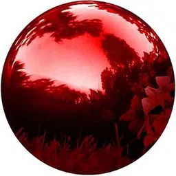 BESPORTBLE 5.85-Inch Garden Gazing Ball - Reflective Stainless Steel Garden Reflection Ball in Dark Red for Outdoor Decor and Christmas Decoration 5.8 Inch-image-66