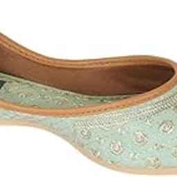 indifeet � Jutti for Women, Punjabi Juti mojaris, Stylish mojri Footwear, New Juttis Ethnic Traditional Girls Rajasthani Ladies Shoes Jaipuri Silver Turquoise-picture-40