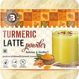 Brew Lab Turmeric Latte Powder | Kids Favourite Drink Goodness Of Almonds & Turmeric | (250 g)-picture-15