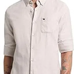 the bear house Men's Cotton Striped Slim Fit Casual Shirt-picture-18