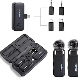 digitek Digitek® (DWM-106 2-in-1 Wireless Microphone System, 80M Range, Noise Cancellation & Reverberation Mode, 360° Sound Capture, Lightning/Type-C/TRRS/TRS Adapter Support for DSLR/Camcorder/Android & iOS-picture-26