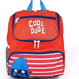 gear Cool Dude Kids 13 Inch 10 Ltrs Camelia Orange School Standard 2 Compartment Backpack (Kbpcoldude053)-picture-41