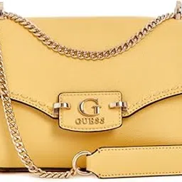 Cornsilk Solid Nastra Convertible Flap Crossbody Bag-image-4