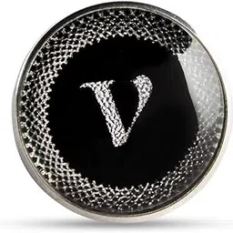 kavove Black Colored Alphabet Lapel Pin image 1