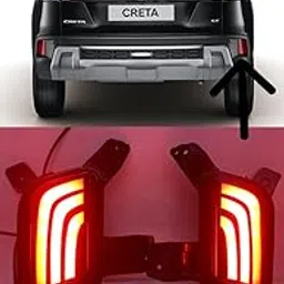 dda enterprises rear bumper led light reflector compatiable for creta 2024 present with 4 modes functions available (set of 2pcs) (CRETA -D)-picture-10