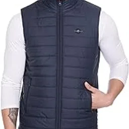 rare times Winter Sleeveless Jacket for Men | Bomber Jacket Mens | Quilted standard length Puffer Jacket | Sleeveless Mens Jacket-picture-29