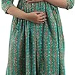 Rayon Anarkali Maternity Dress, Pregnancy Dress,Feeding Kurti,Easy Brest Feeding Dress-picture-12